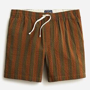 J.Crew 6" dock short in stretch seersucker - medium